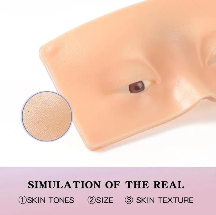 Simulador de rostro para maquillaje.