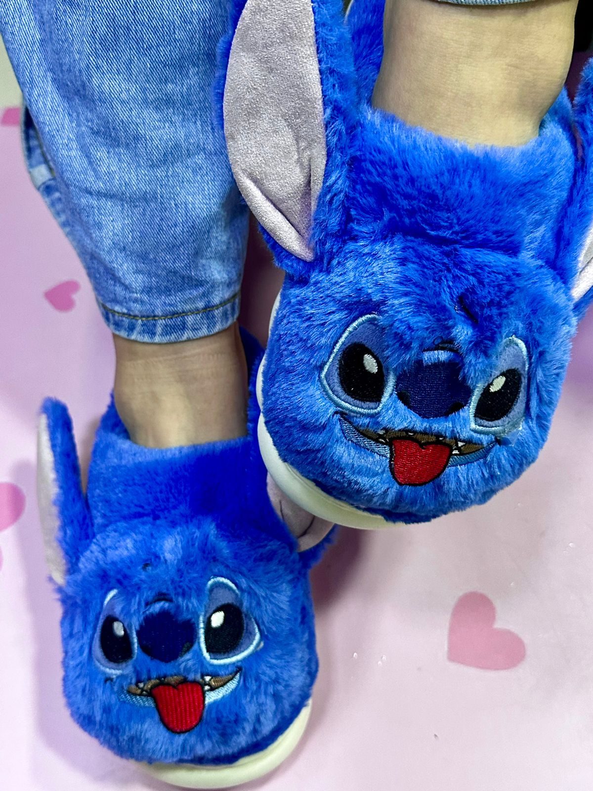 Babuchas afelpadas Stitch y Angela