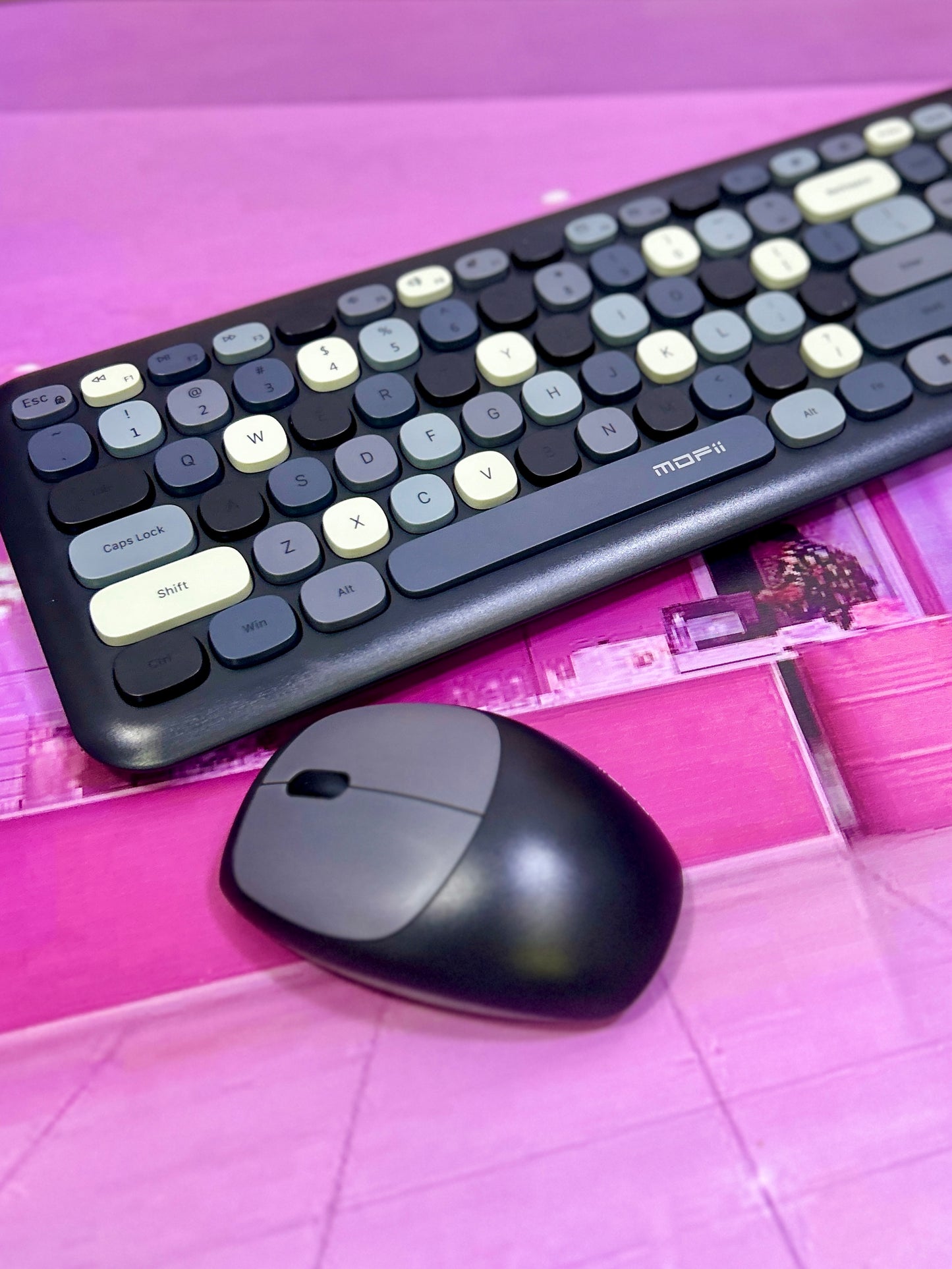 Teclado + Mouse colored pasteles.