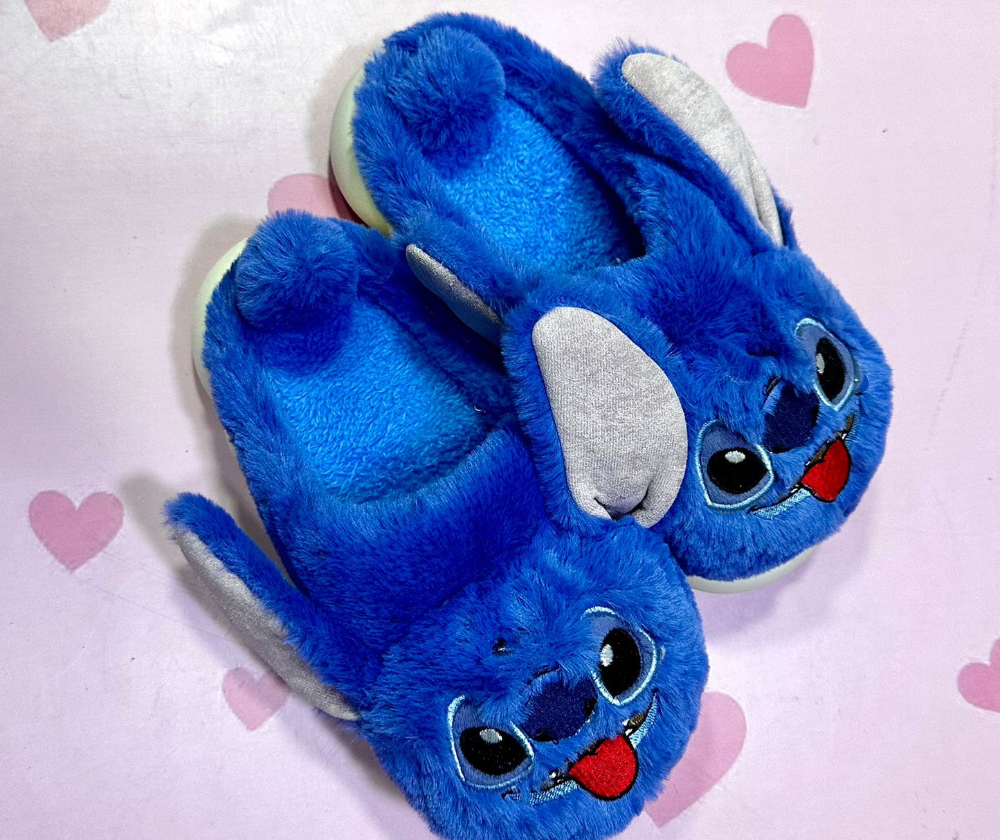 Babuchas afelpadas Stitch y Angela