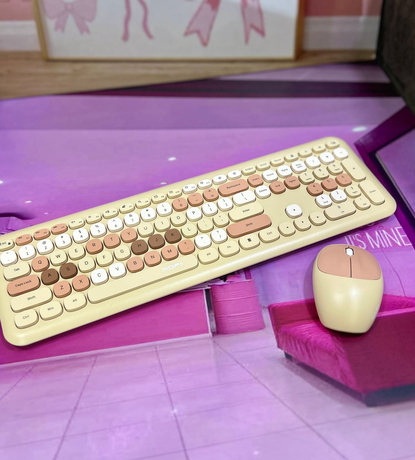 Teclado + Mouse colored pasteles.