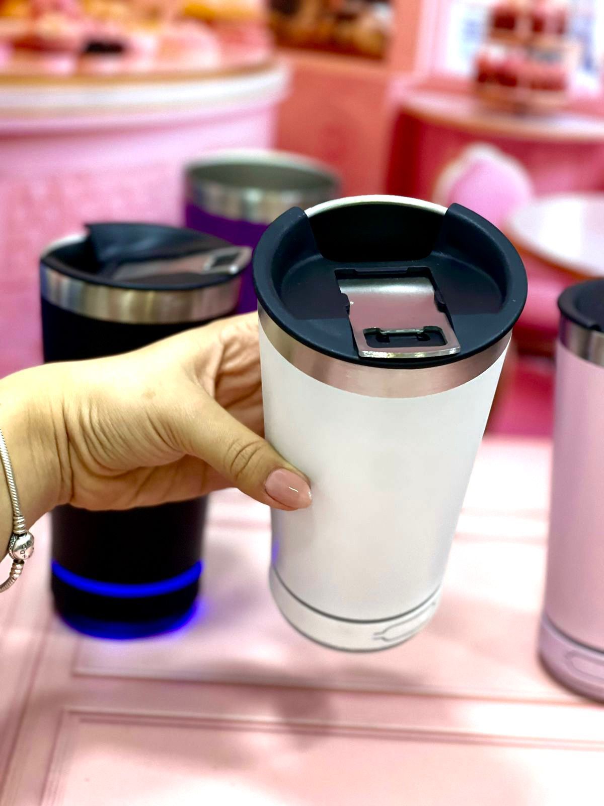 Vaso térmico con bafle Bluetooth