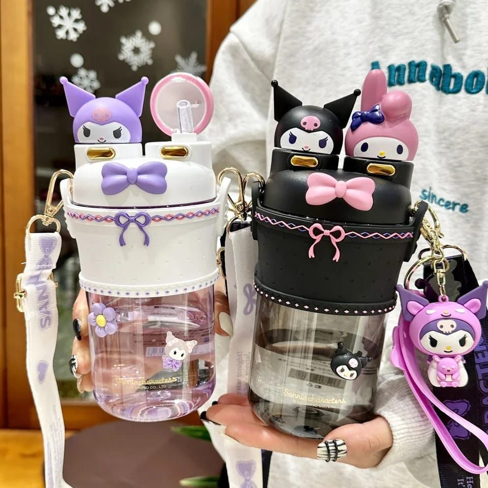 Termo doble boquilla melody y Kuromi.
