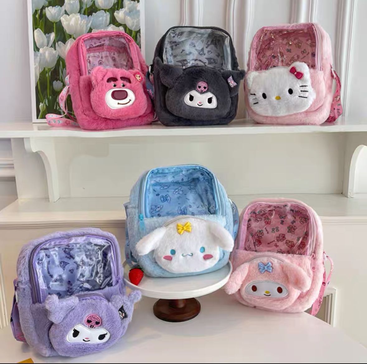 Manos libres transparentes sanrio