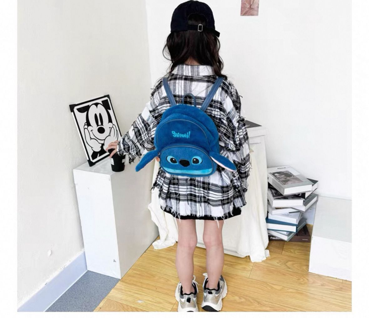 Mochila afelpada Stitch