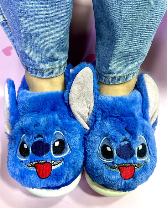 Babuchas afelpadas Stitch y Angela