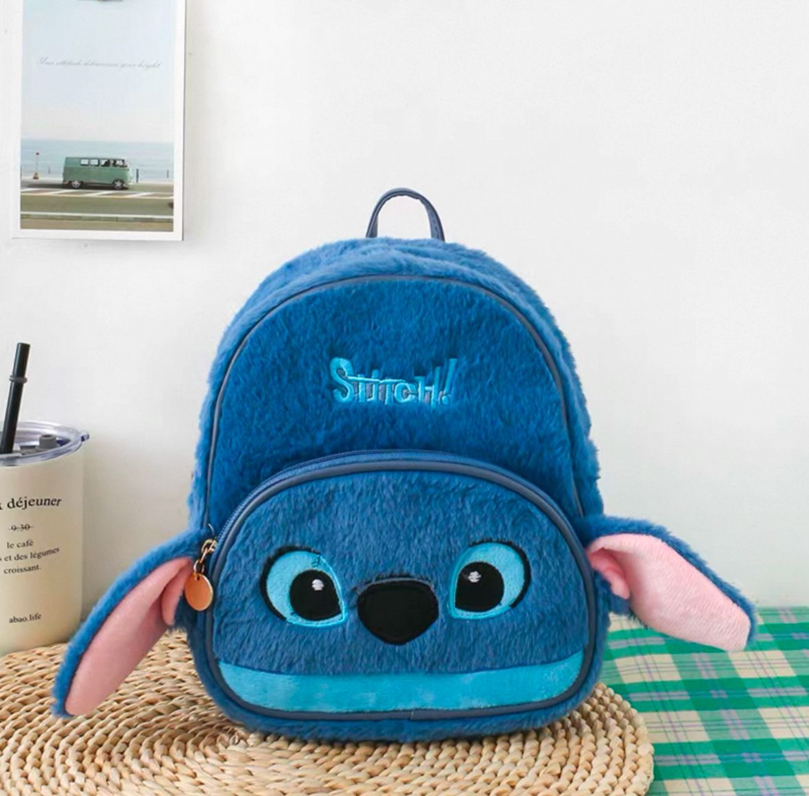 Mochila afelpada Stitch